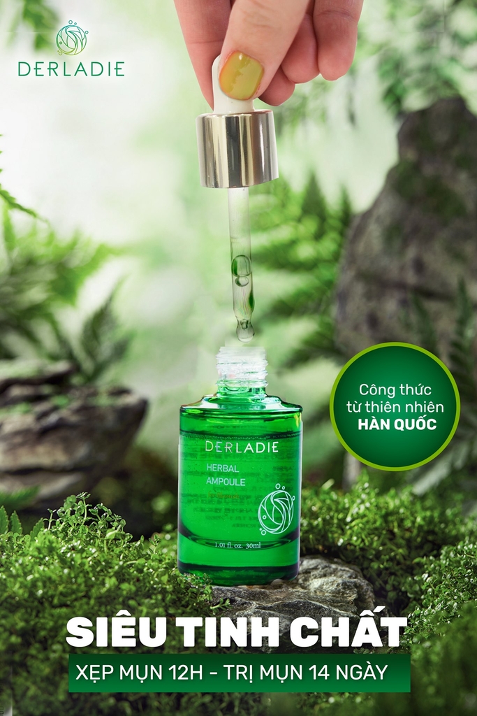 Tinh Chất Tràm Trà Giảm Mụn Derladie Herbal Ampoule For Blemish 30ml