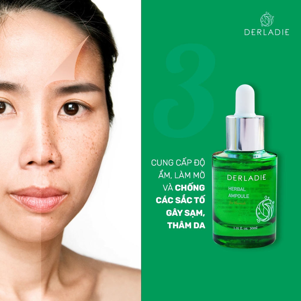 Tinh Chất Tràm Trà Giảm Mụn Derladie Herbal Ampoule For Blemish 30ml