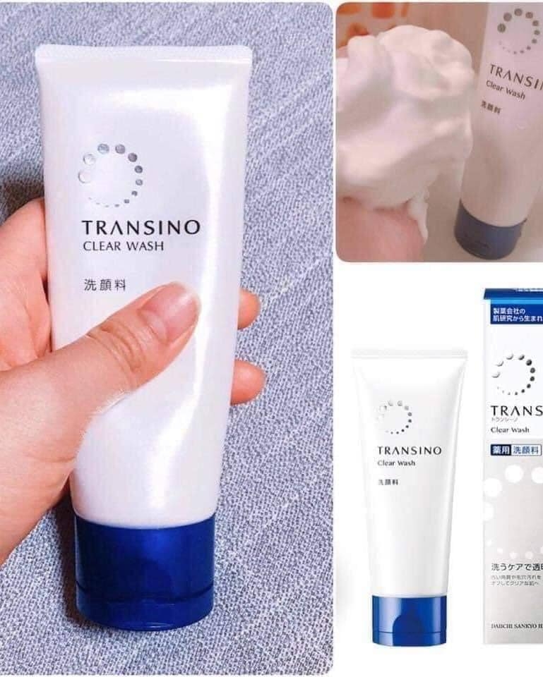 Sữa Rửa Mặt Trị Nám Trắng Da Transino Clear Wash 100g