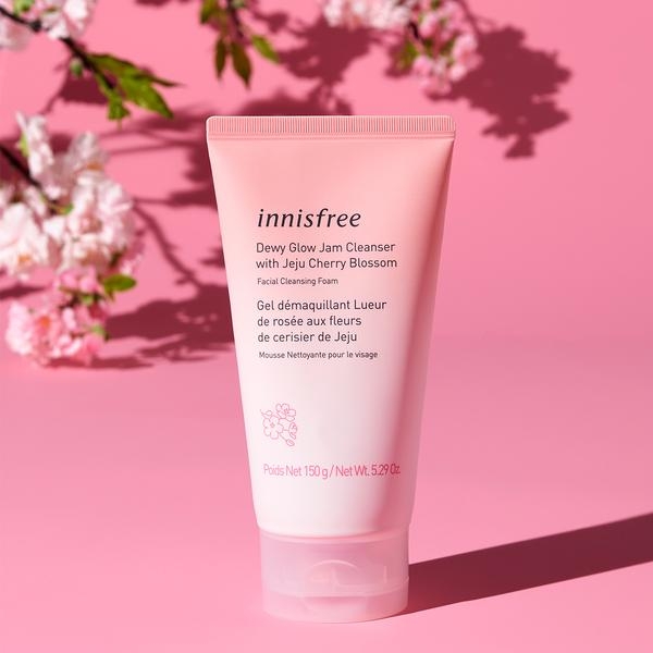 Sữa Rửa Mặt Dưỡng Ẩm, Sáng Da Innisfree Jeju Cherry Blossom Jam Cleanser 150ml