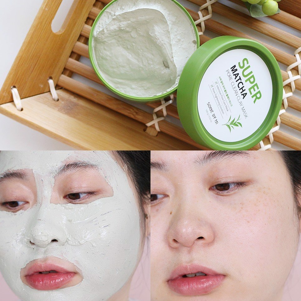 Mặt Nạ Đất Sét Some By Mi  Super Matcha Pore Clean Clay Mask 100g