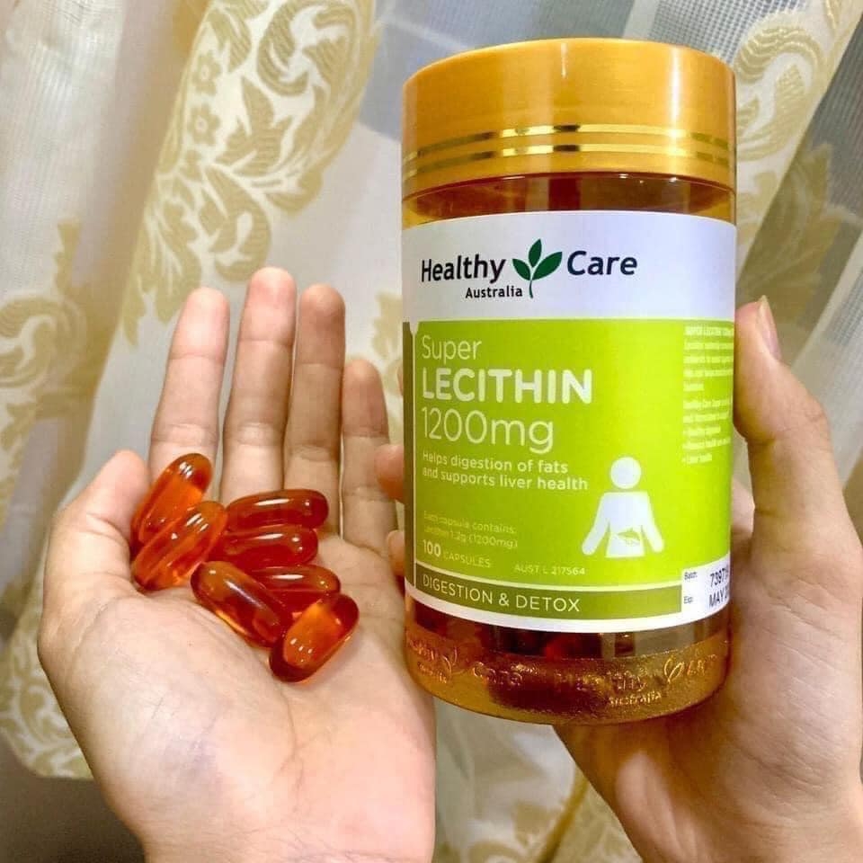 Viên Uống Mầm Đậu Nành Super Lecithin 1200mg Healthy Care (100 viên)