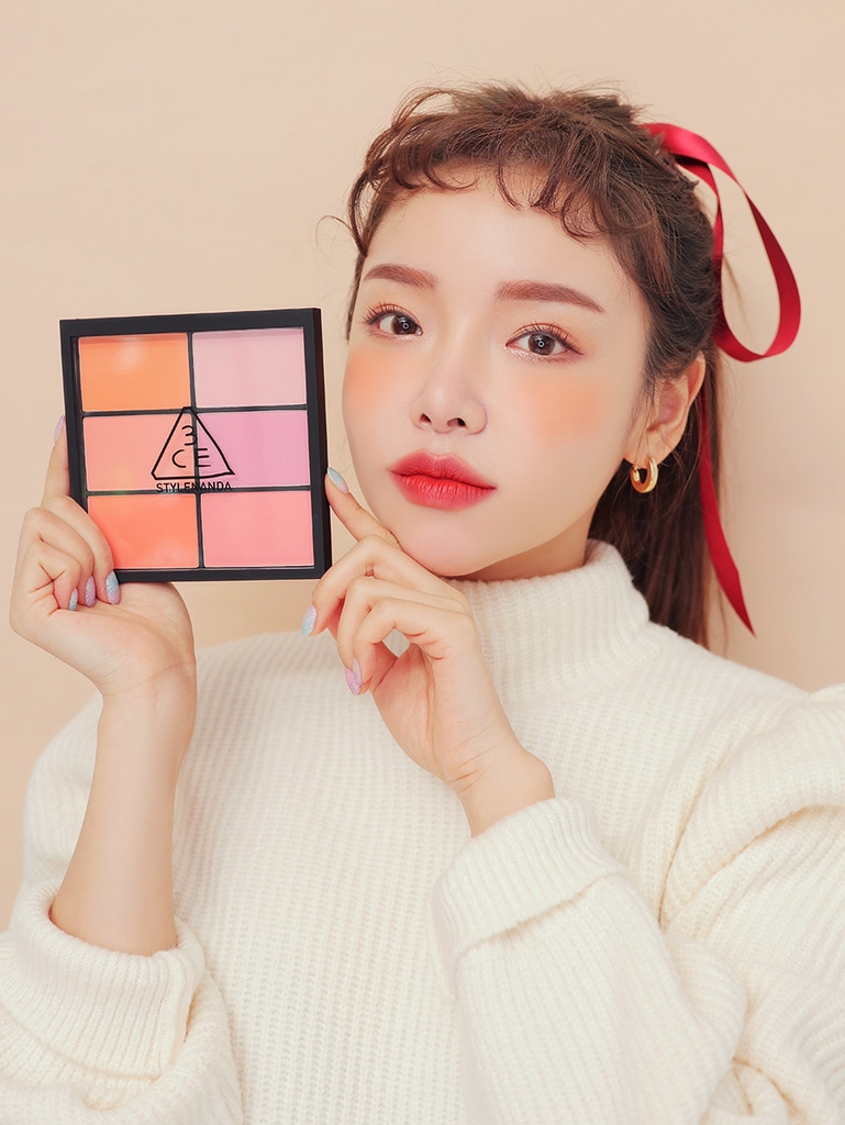 Má Hồng 3CE Pro Multi Blush Color Palette (6 Ô)