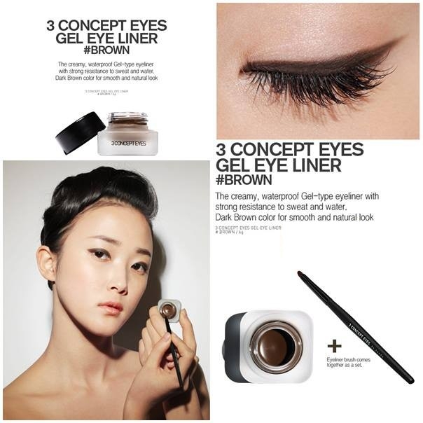 Gel Kẻ Mắt Không Trôi 3CE Gel Eye Liner #Brown