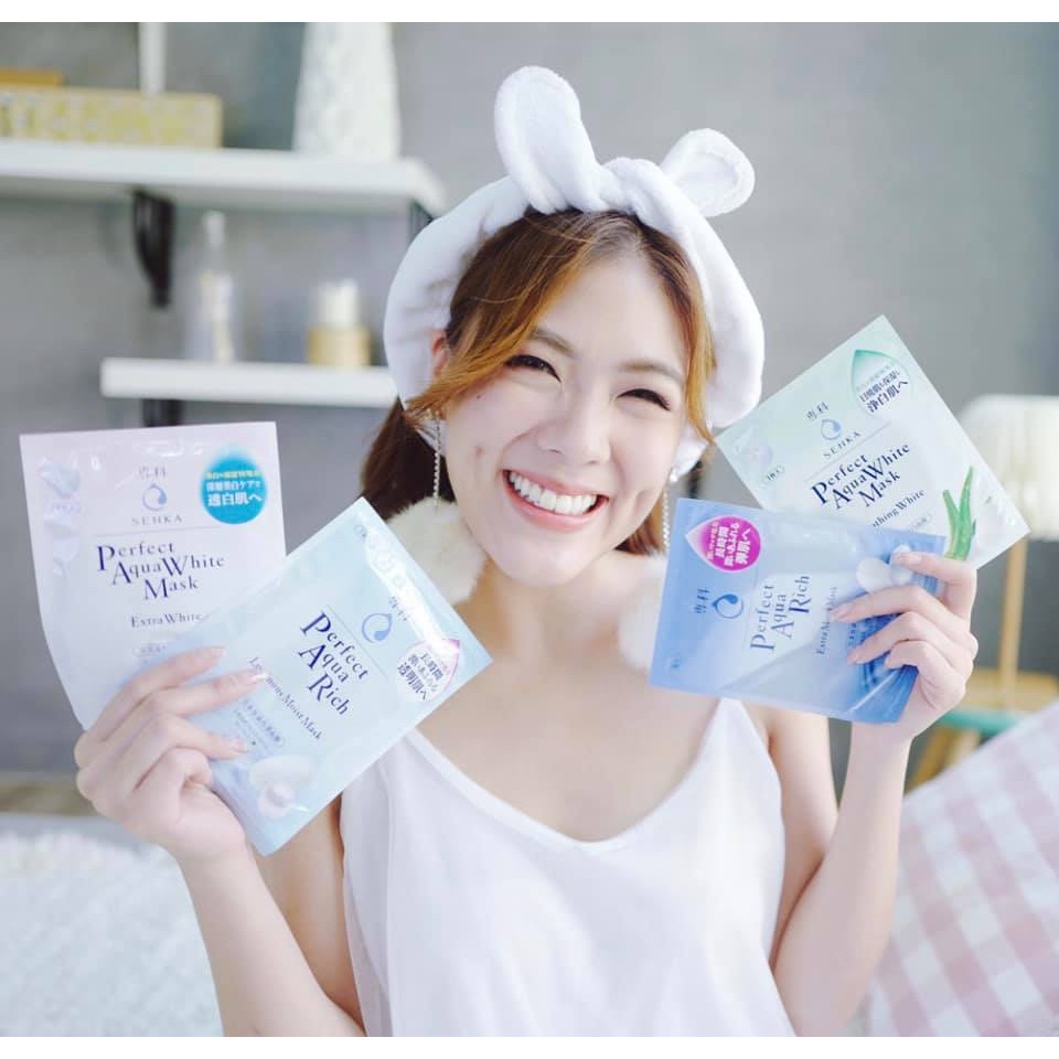 Mặt Nạ Senka Perfect Aqua Rich #Extra Moist Mask 1 miếng