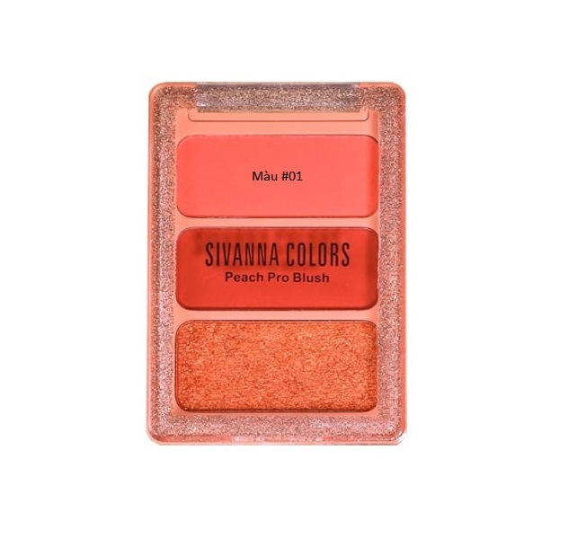 Phấn má Sivanna Peach Pro Blush #01