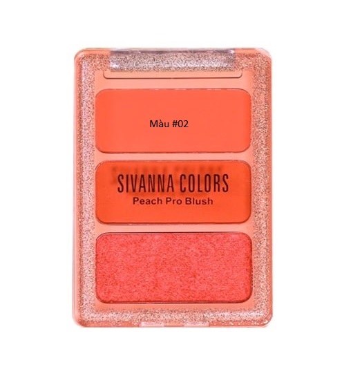 Phấn má Sivanna Peach Pro Blush #02
