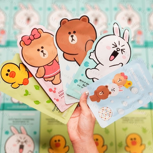 Set Mặt Nạ Dưỡng Da Mediheal Line Friends Be Mine Limited