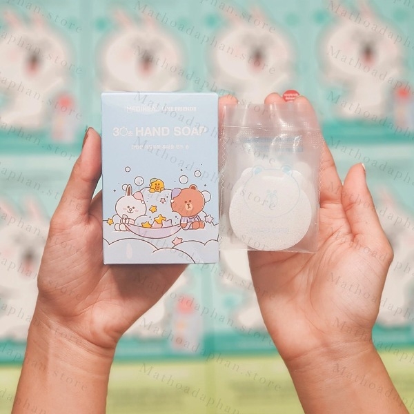 Xà Phòng Rửa Tay Mediheal Line Friends Hand Soap Hộp 8 Miếng