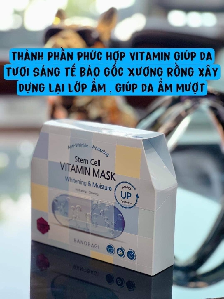 Mặt Nạ Banobagi Stem Cell Vitamin Mask Whitening & Moisture 30g