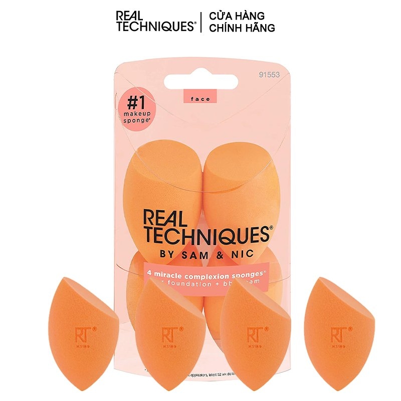 Set 4 Bông Mút Tán Nền Miracle Complexion Sponge 4pcs