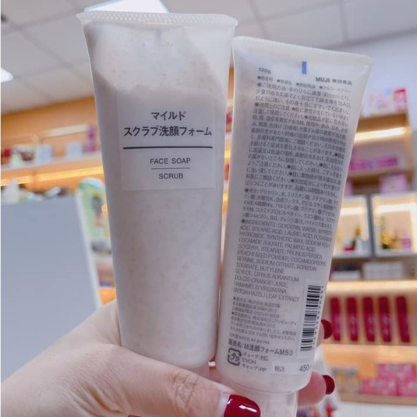 Tẩy Tế Bào Chết Muji Face Soap Scrub 120Gr