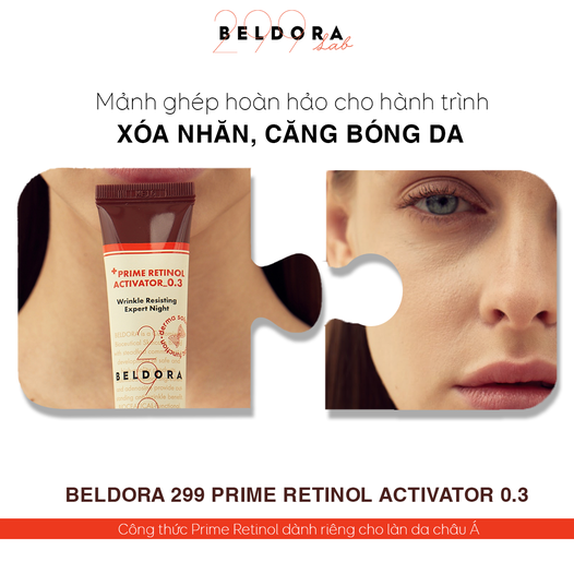 Kem Dưỡng Retinol Xóa Nếp Nhăn Căng Bóng Da Beldora 299 Prime Retinol Activator 0.3 35ml