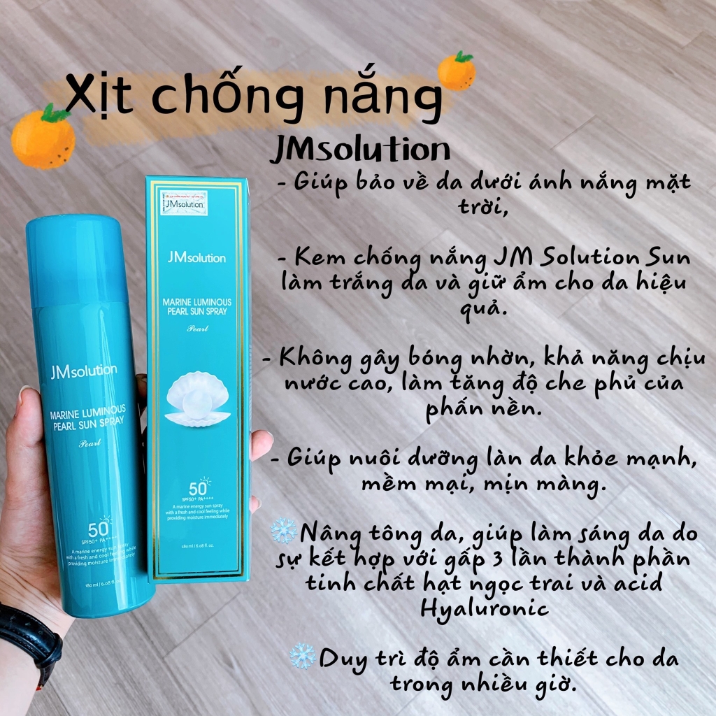 Chống Nắng JMsolution Marine Luminous Pearl Sun Spray 180ml #Pearl