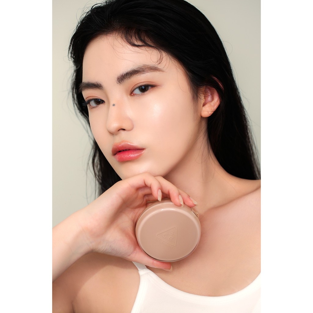 [TẶNG KÈM 1 LÕI]Phấn Nước 3CE Glow Cushion SPF50+ PA+++ #001 Warm Ivory