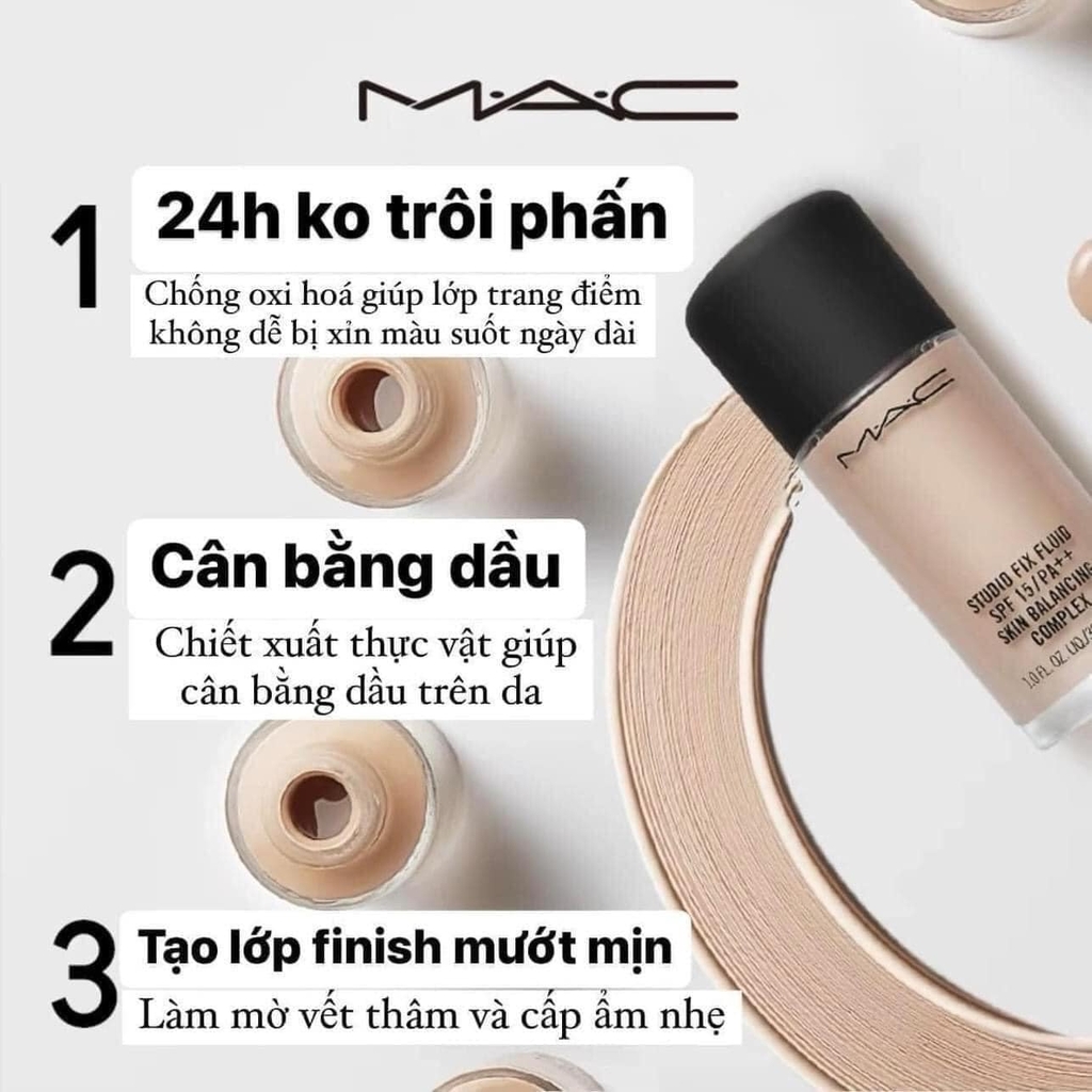 Kem Nền MAC Studio Fix Fluid SPF 15 #NC20