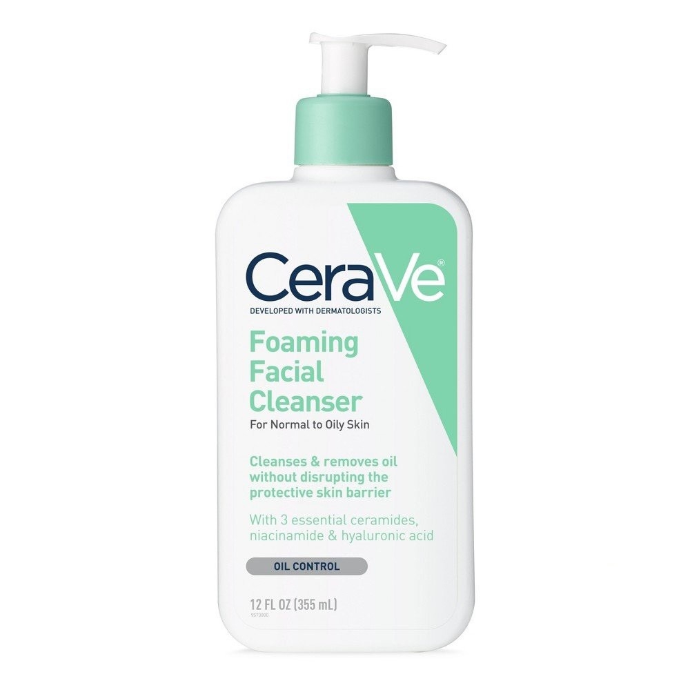 Sữa Rửa Mặt Cho Da Thường Và Da Dầu Cerave Foaming Facial Cleanser For Normal To Oil Skin 355ml