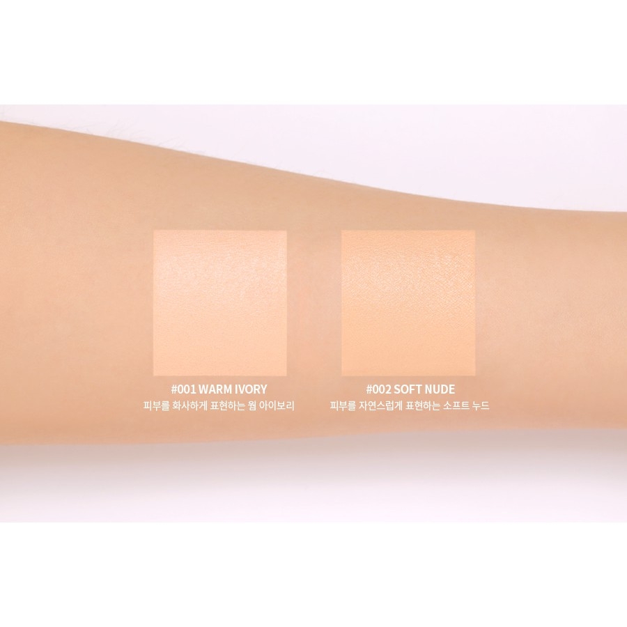 [TẶNG KÈM 1 LÕI]Phấn Nước 3CE Glow Cushion SPF50+ PA+++ #001 Warm Ivory