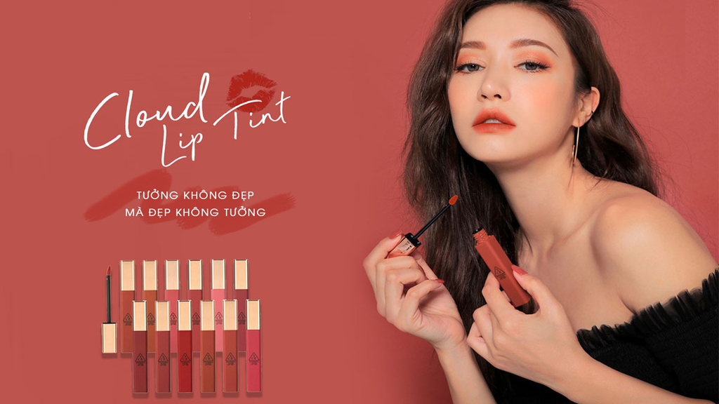 Son 3ce Cloud Lip Tint #Macaron Red