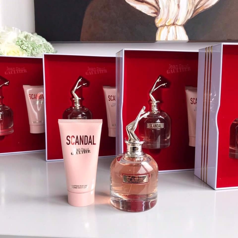 Set Nước Hoa Jean Paul Gaultier Scandal EDP 50ml + 75ml Body Lotion