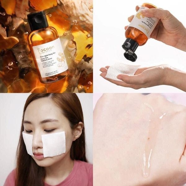 Nước Hoa Hồng Chiết Xuất Từ Nghệ Hưng Yên Cocoon Hung Yen Turmeric Toner 140ml