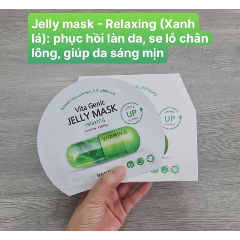 Mặt Nạ Banobagi Vita Genic Jelly Mask Vitamin B Relaxing Soothing Calming 20ml