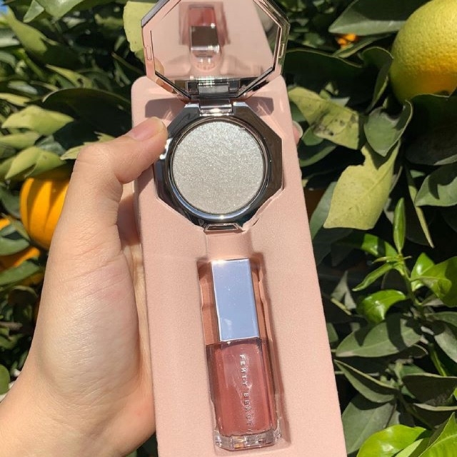 Set Fenty Beauty Mini Lip Gloss and Highlighter