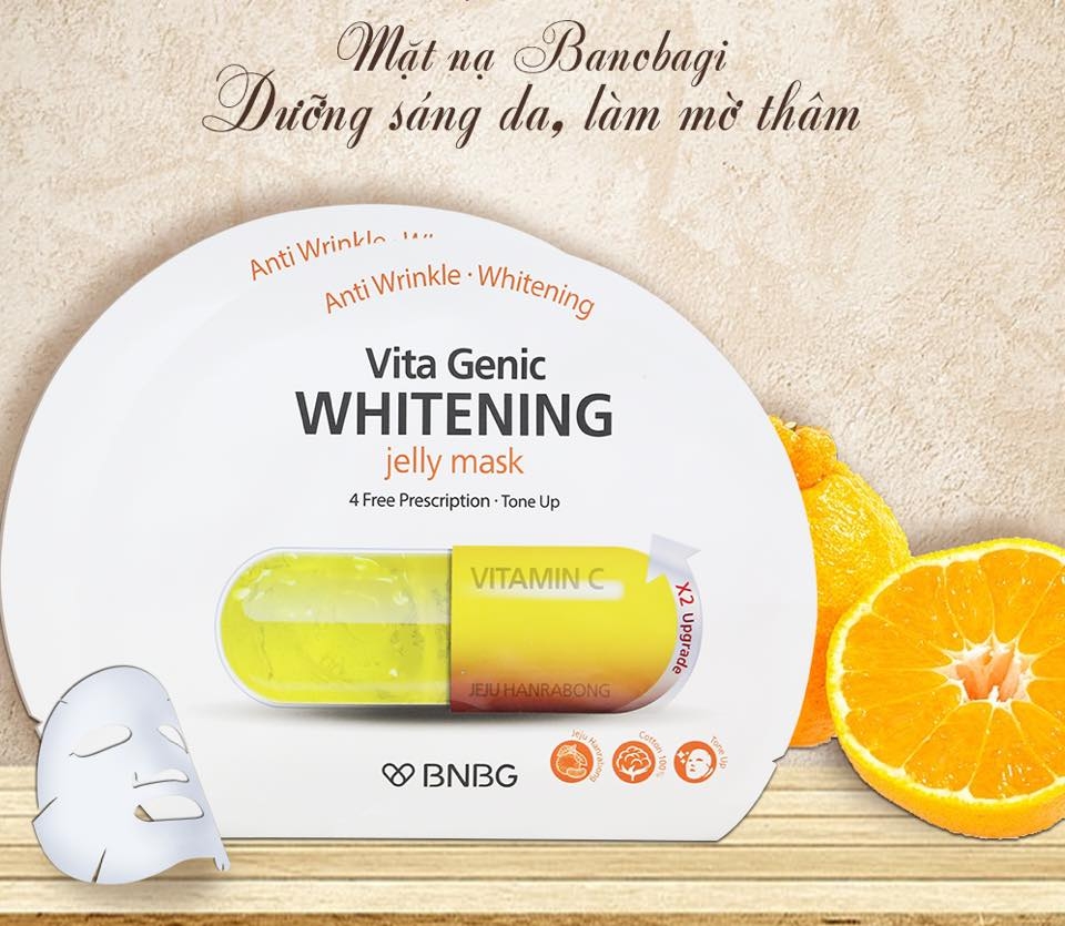 Mặt Nạ Banobagi Vita Genic Jelly Mask Viatmin C Brightening Tone Up 30ml