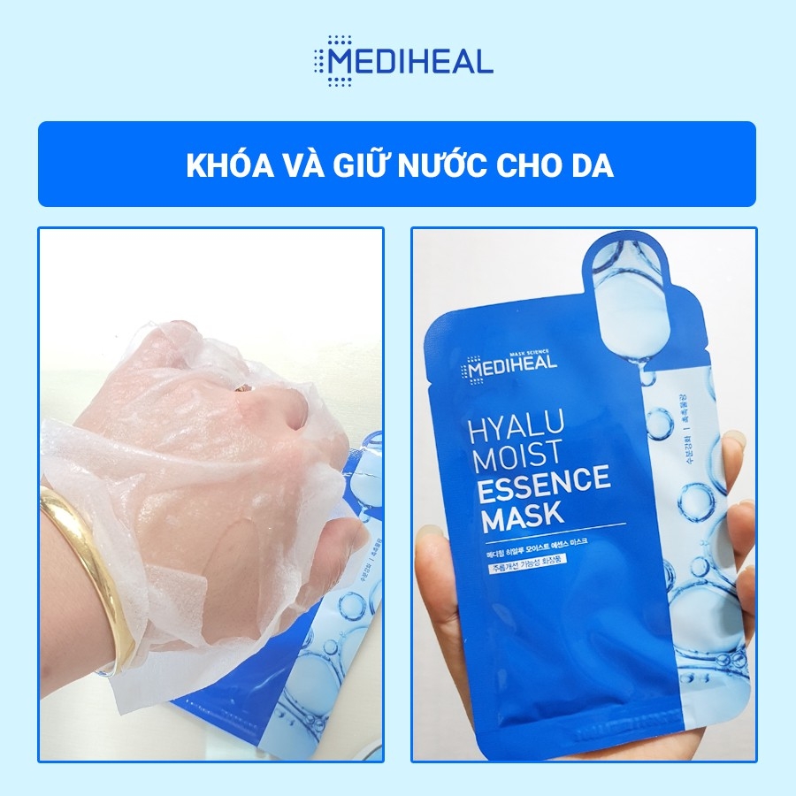 Mặt Nạ Mediheal Hyalu Moist Essence Mask Cấp Ẩm Chuyên Sâu 20ml