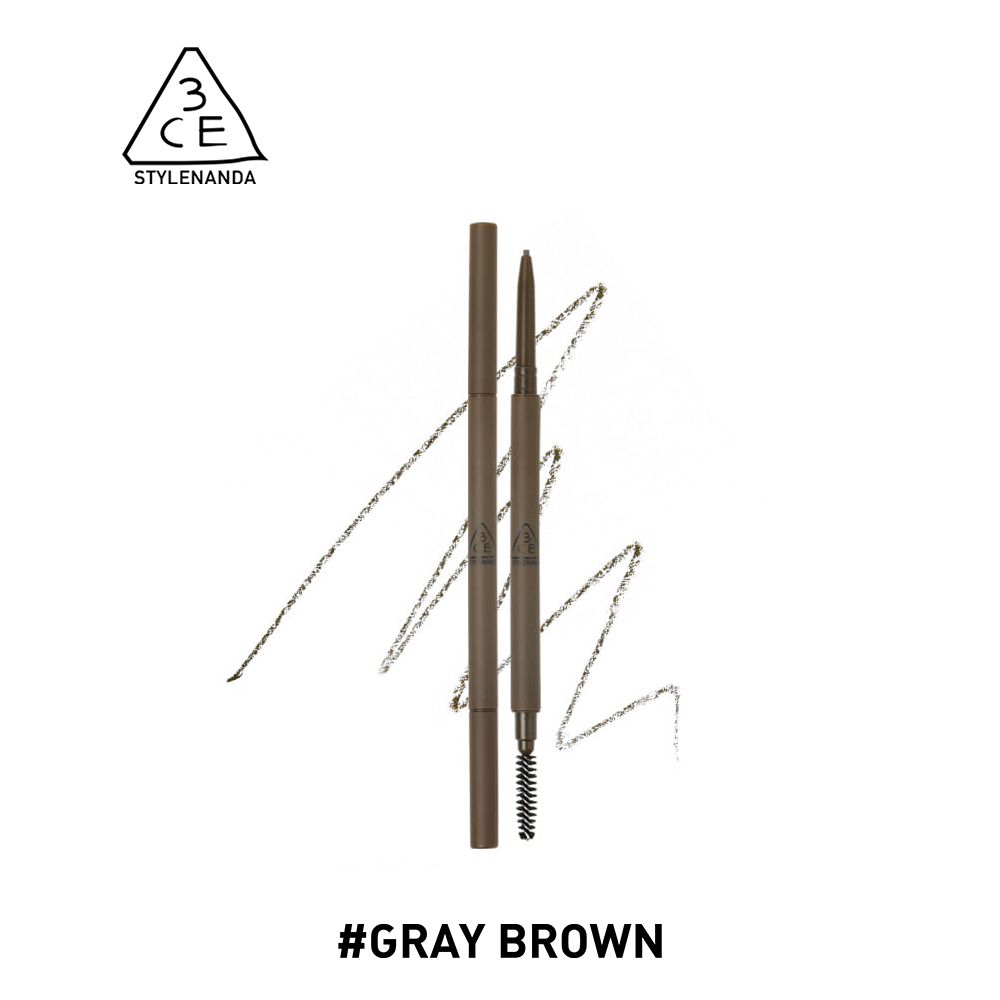 Chì Kẻ Mày 3CE Super Slim Eye Brow Pencil #Gray Brown