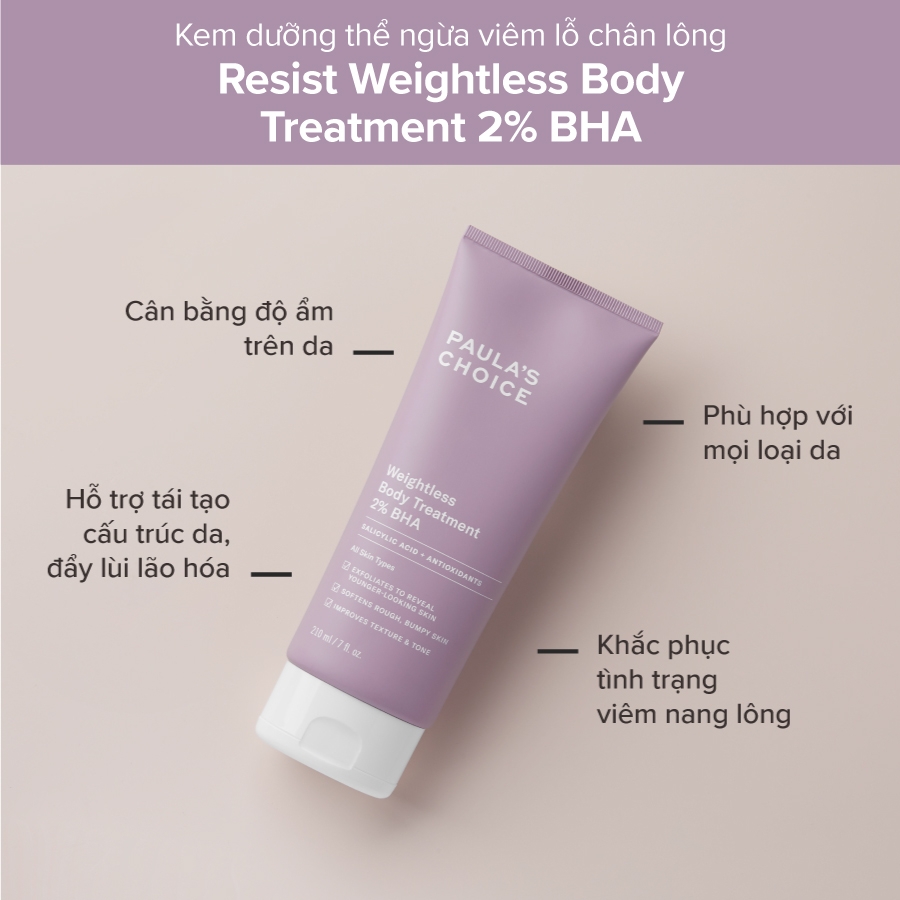 Kem Dưỡng Thể Tẩy Tế Bào Chết Paula's Choice 2% BHA Tẩy Tế Bào Chết 210ml