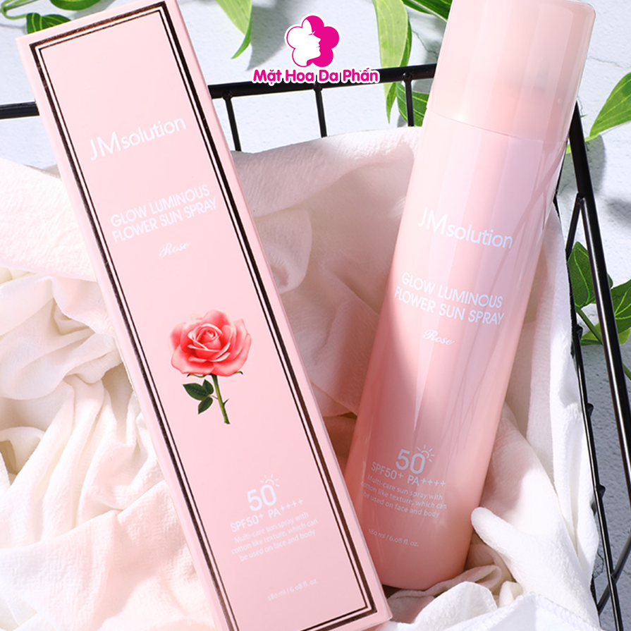 Chống Nắng Dạng Xịt JMsolution Glow Luminous Flower Sun Spray 180ml #Rose