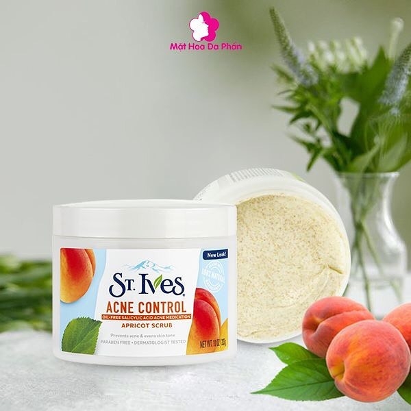 SRM ST.Ives Apricot Scrub 283G #Acne Control (Xanh Dương)