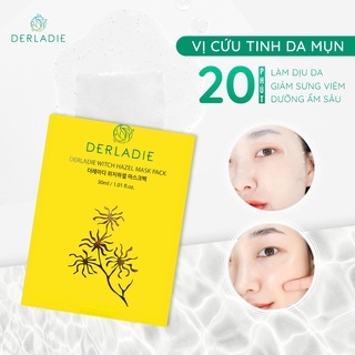 [MẪU MỚI] Mặt Nạ Trị Mụn Giảm Sưng Viêm Derladie Witch Hazel Mask Pack 30ml