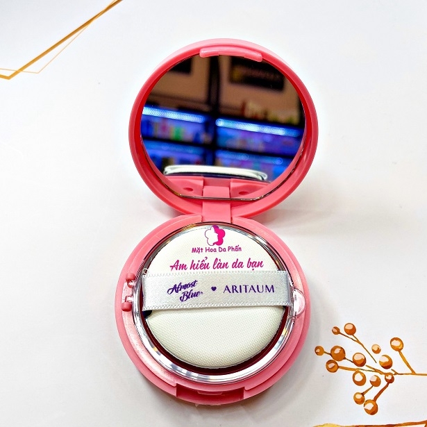 Má Hồng Aritaum Sugarball Cheek Color Cushion No.06 Almost Blue