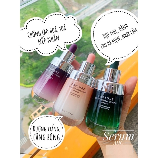 Tinh Chất AHC Capture Solution Prime Calming Ampoule 50ml ( Xanh Lá)