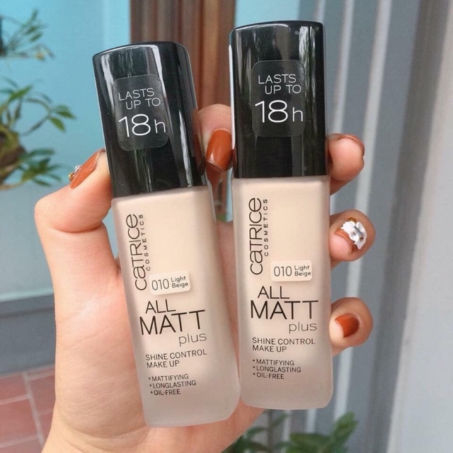 Kem Nền Catrice All Matt Plus Shine Control 18h 30ml #010 Light Beige
