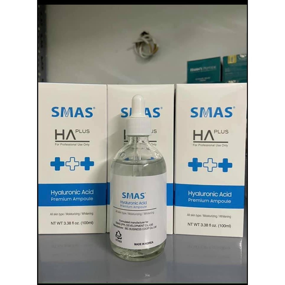 Tinh Chất Cấp Nước SMAS Hyaluronic Acid Premium Ampoule 100ml