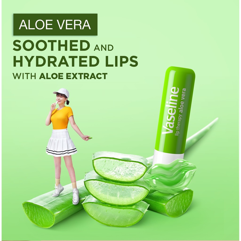 Son Dưỡng Vaseline Lip Therapy4.8g #Aloe Vera