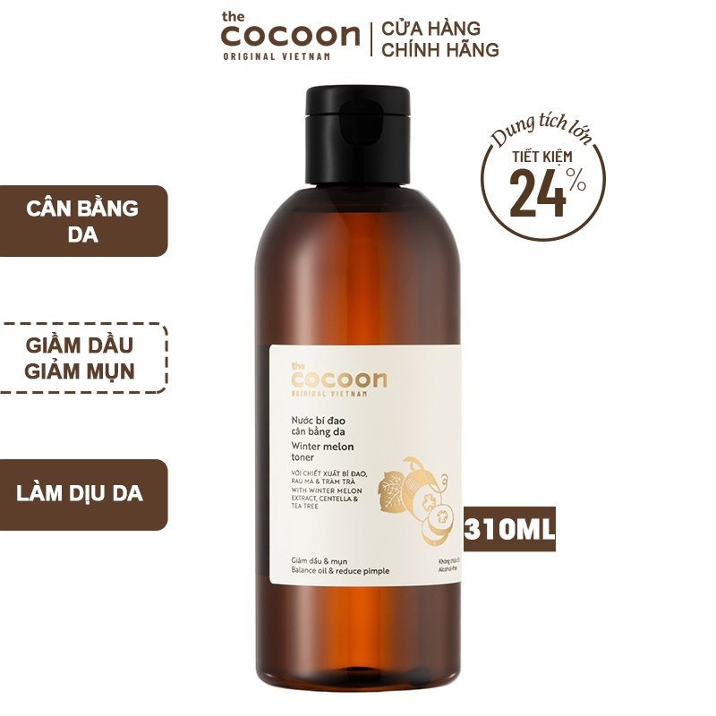 Nước Cân Bằng Da Bí Đao Cocoon Winter Melon Toner 310ml