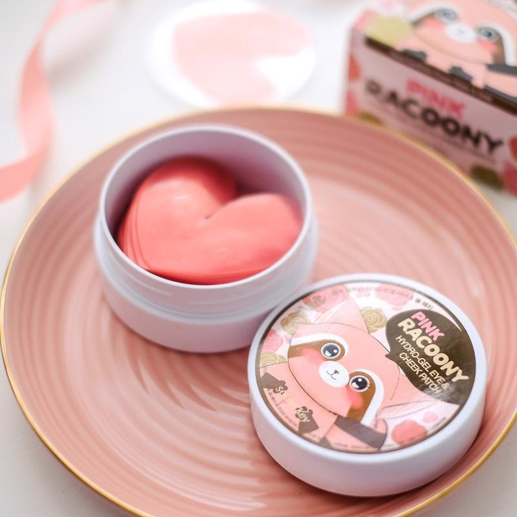 Mặt Nạ Mắt Secret Key Pink Racoony Hydrogel Eye & Cheek Patch (Hồng)