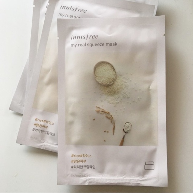 Mặt Nạ Innisfree My Real Squeeze Mask #Rice