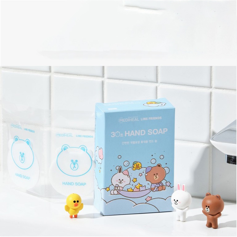 Xà Phòng Rửa Tay Mediheal Line Friends Hand Soap Hộp 8 Miếng