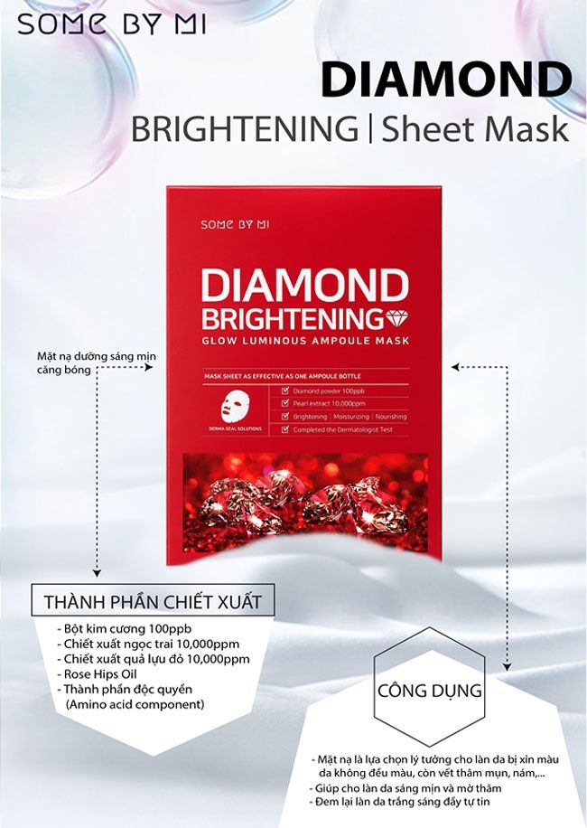 Mặt Nạ Some By Mi Diamond Brightening Glow Luminous Ampoule Mask