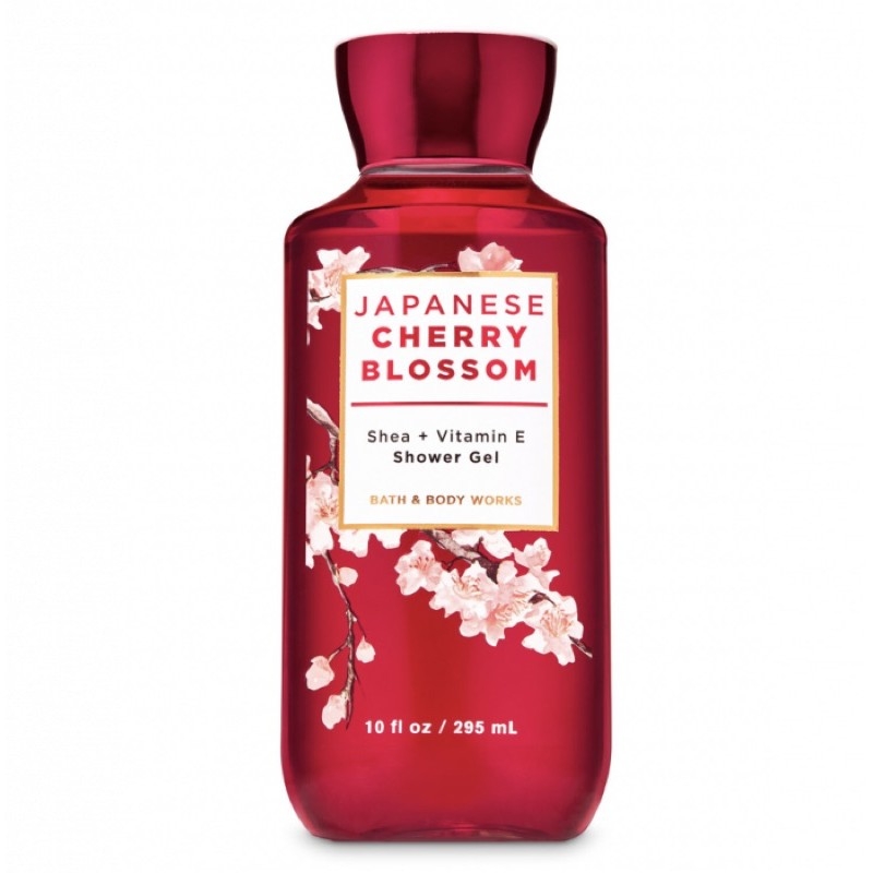 Gel Tắm Bath & Body Works Cherry Blossom Aloe + Vitamin E 236ml