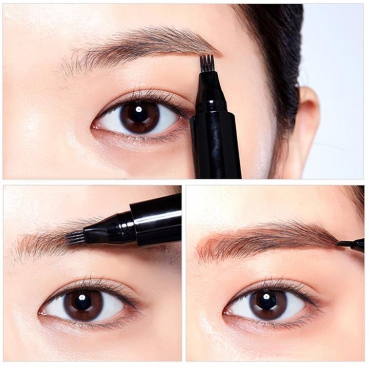 Kẻ Chân Mày 3D Realbrow Tatoo Pen Vacosi #03 Dark Brown