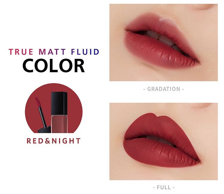 Son Kem Apieu True Matte Fluid Rd04 Red&Night