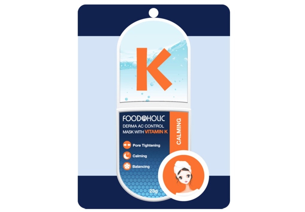 Mặt Nạ Foodaholic Derma AC Control Mask With Vitamin K