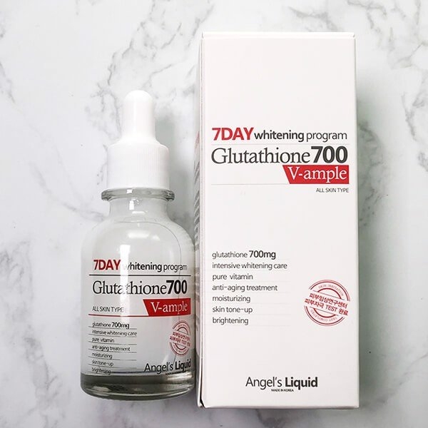 Tinh Chất Angel's Liquid 7Day Whitening Program Glutathione 700 V-Ample 30Ml