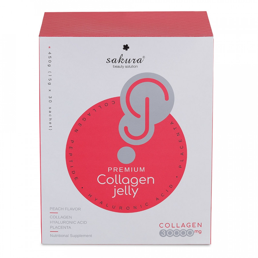 Thạch Collagen Dưỡng Da Sakura Premium Collagen Jelly Nhật Bản (1 gói)